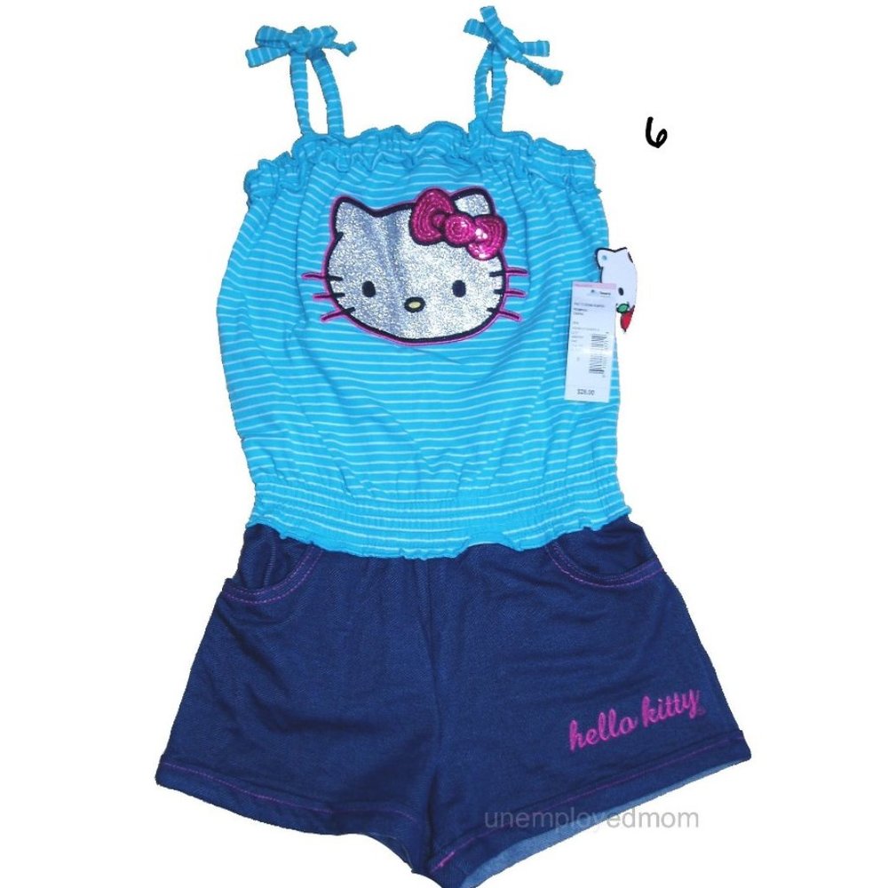 Girls Hello Kitty Outfit Romper One Piece